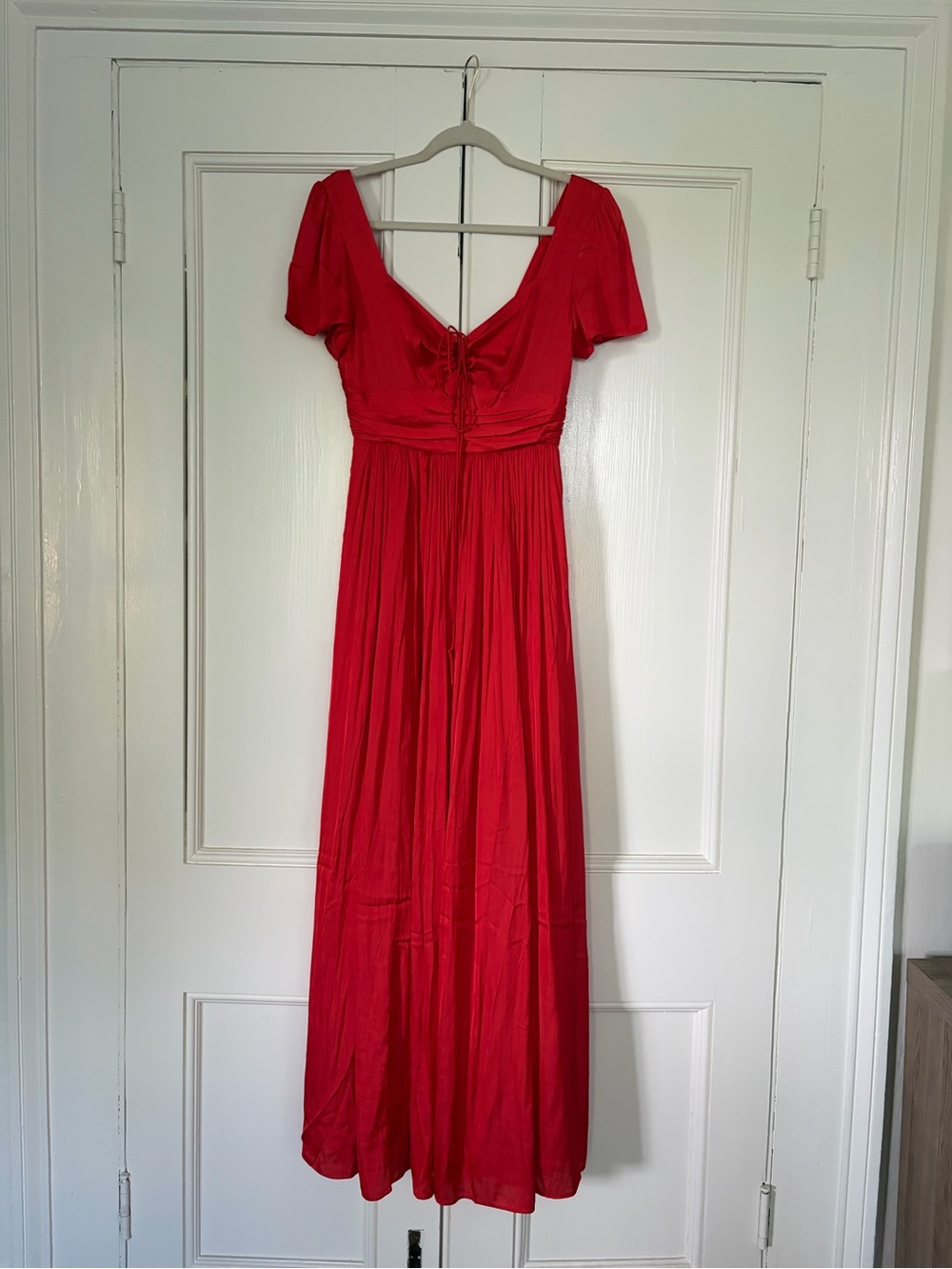 J. Crew Collection Red Flutter-Sleeve Maxi Dress | SOLD OUT